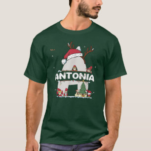Camiseta Antonia Navidades con Antonia Nombre para navidade