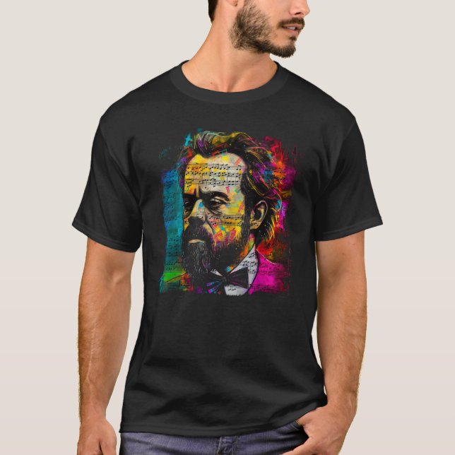 Camiseta Antonín Dvorak Czech Composer Concert Music Artist (Anverso)