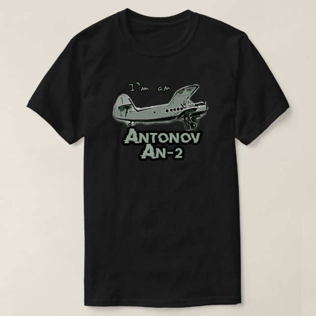 Camiseta Antonov AN-2 Avión de época (Diseño del anverso)
