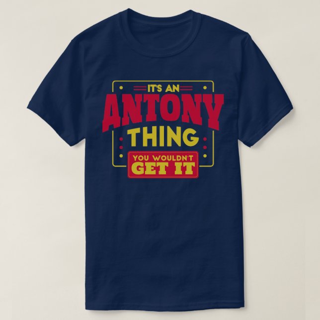 Camiseta Antony (Diseño del anverso)