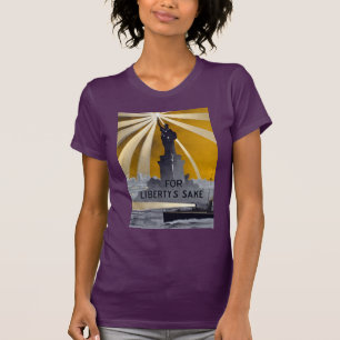 Camiseta Antorcha de la Estatua de la Libertad y Armada de