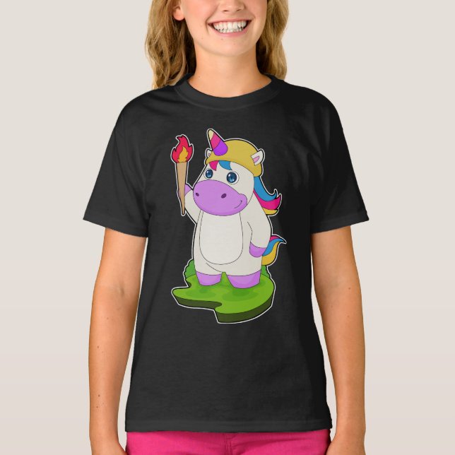 Camiseta Antorcha de Unicornio (Anverso)
