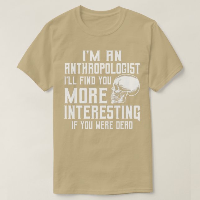 Camiseta Antropología antropóloga 4 (Diseño del anverso)
