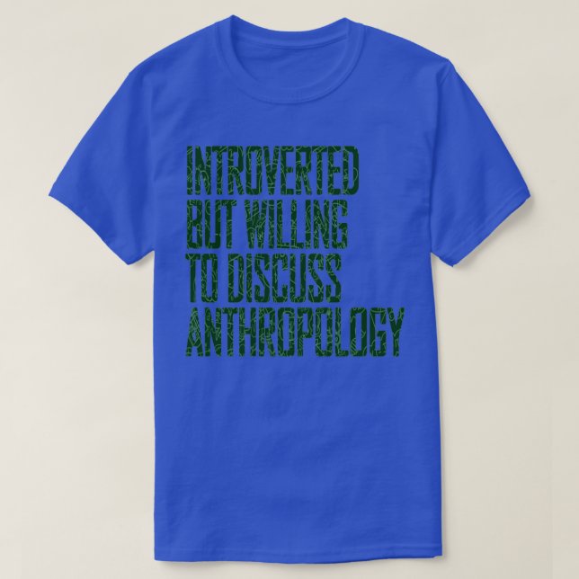 Camiseta Antropología antropológica estudiada (Diseño del anverso)