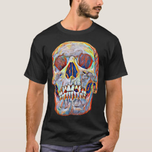 Camiseta Antropología artística craneal abstracta anatomía