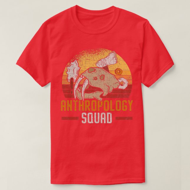 Camiseta Antropología Squad ciencia antropólogos Fossils (Diseño del anverso)