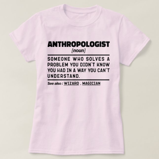 Camiseta Antropológica de definición moderna Antropología L (Diseño del anverso)