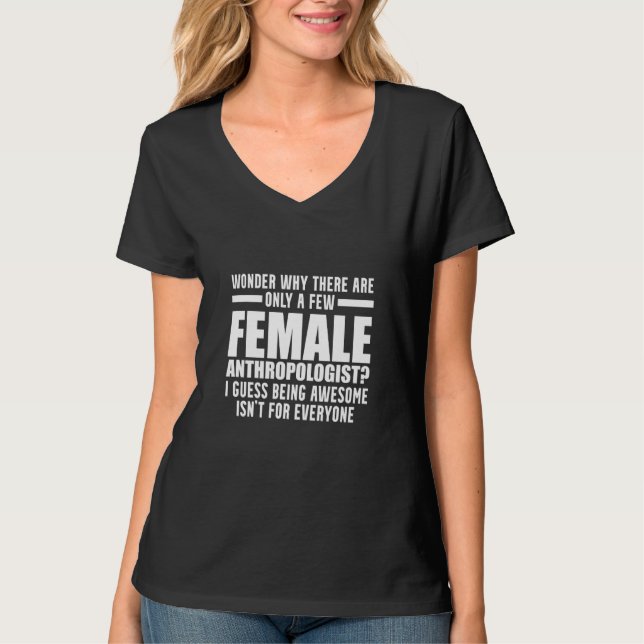 Camiseta Antropólogo Poca profesora de antropología (Anverso)