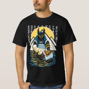 Camiseta Anubis Antiguo Ilustracion Egipcio de Dios