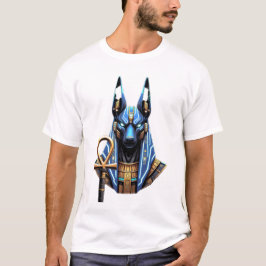Camiseta Anubis Cyberpunk - Dios Neon Egipcio del Más Allá