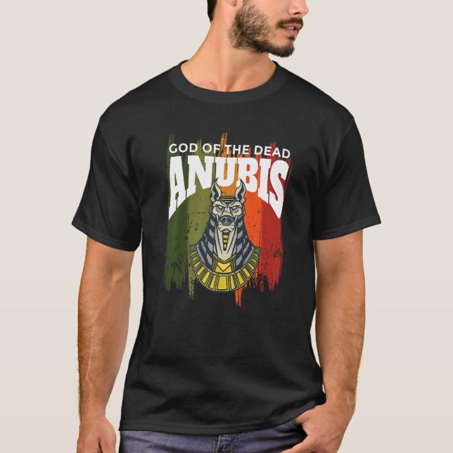 Camiseta Anubis Dios de los Muertos Egipto Faraón Esfinge E (Anverso)