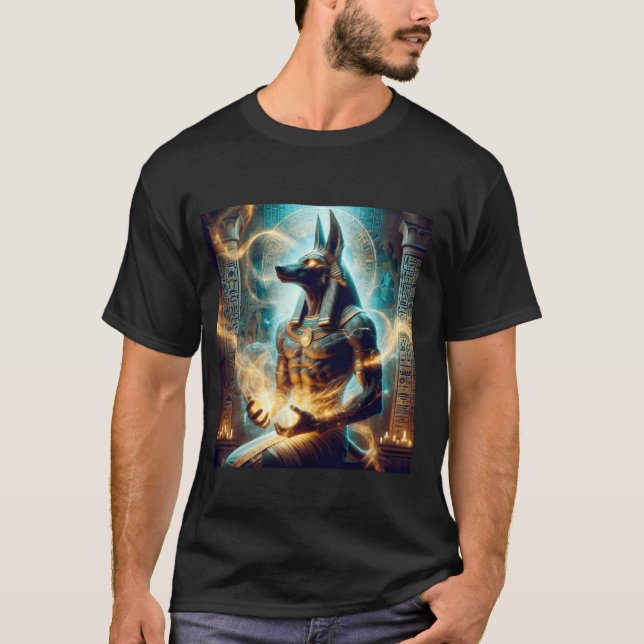Camiseta Anubis Dios Egipcio Mitología Más Allá Muerte Fant (Anverso)