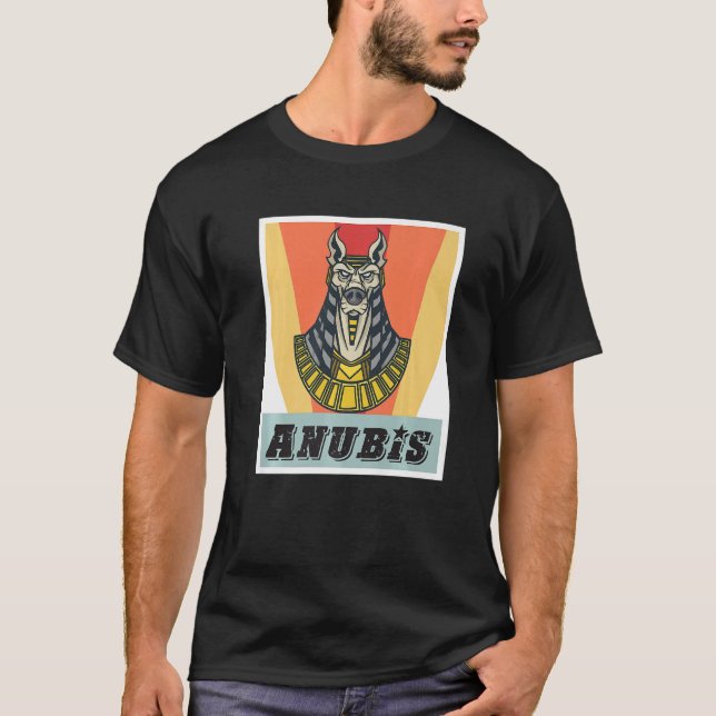 Camiseta Anubis Egiptología Dios de los Muertos Egipto Fara (Anverso)