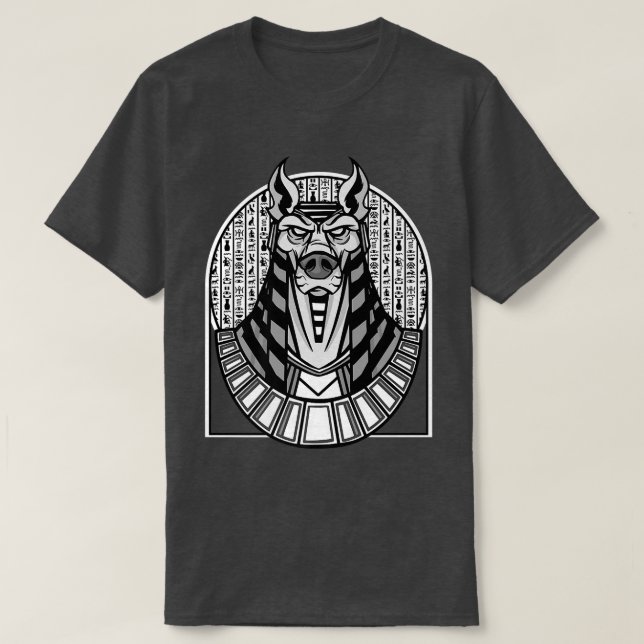 Camiseta Anubis Egyptian God Ilustracion Anubis Premium (Diseño del anverso)