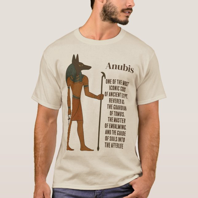 Camiseta Anubis - Historia del Antiguo Egipto (Anverso)