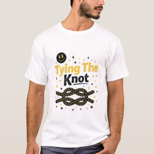 Camiseta Anudarse   Chiste divertido de boda