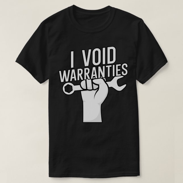 Camiseta Anulo garantías 1 (Diseño del anverso)
