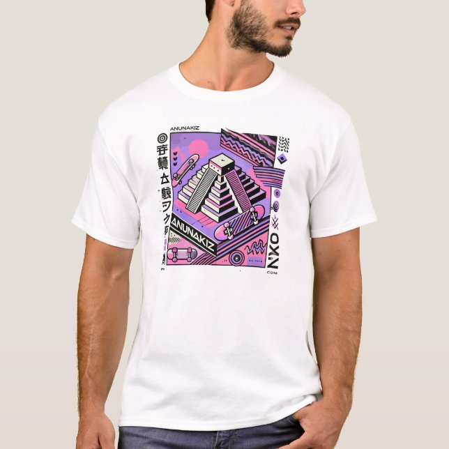 Camiseta Anunakiz Ziggurat Anunnaki Skater Vibes (Anverso)