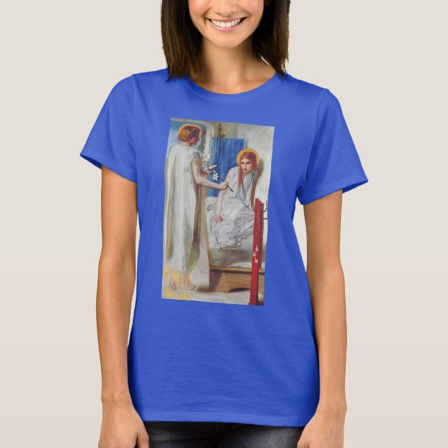 Camiseta Anunciación de Dante Gabriel Rossetti (Anverso)