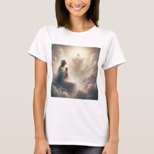 Camiseta Anunciación Divina: Virgen y Bendición Celestial