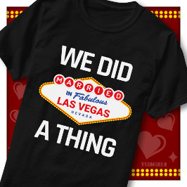 Camiseta Anunciamos que Nos Casamos en Las Vegas