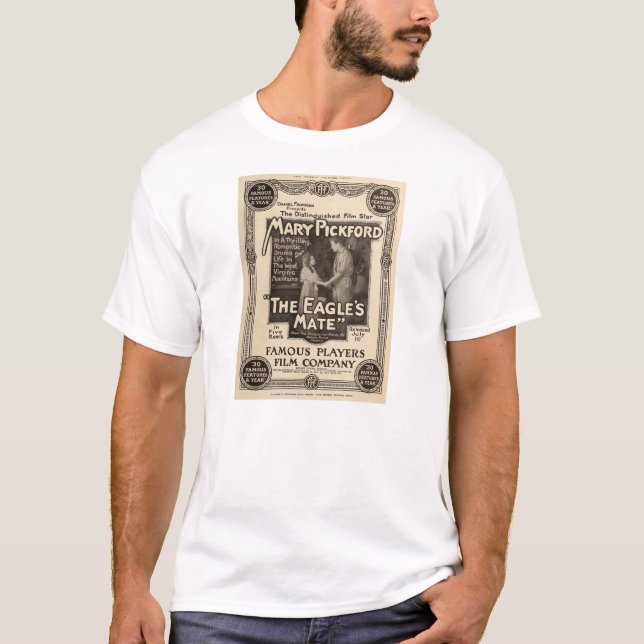 Camiseta Anuncio 1914 del expositor de la película muda de (Anverso)