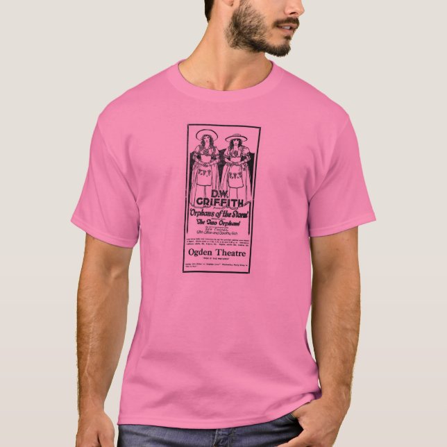 Camiseta Anuncio 1922 de la película muda de Lillian Gish (Anverso)