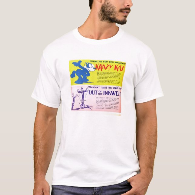 Camiseta Anuncio 1927 del expositor de la película muda de (Anverso)