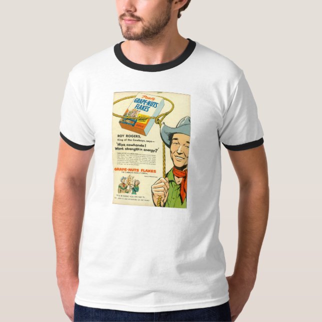 Camiseta Anuncio 1953 del cereal de ROY ROGERS de la (Anverso)