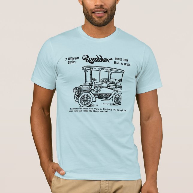Camiseta Anuncio auto 1904 del Rambler (Anverso)