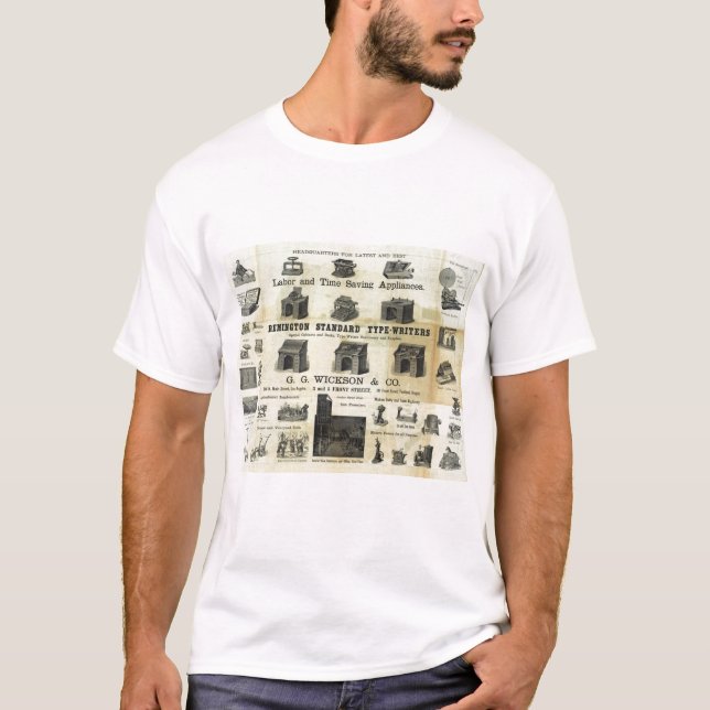 Camiseta Anuncio con el mapa de la guía (Anverso)