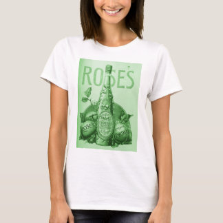 Camiseta Anuncio cordial de la cal del rosa del vintage