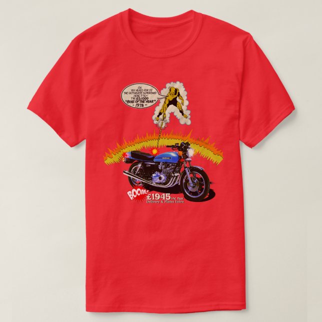 Camiseta Anuncio de 1978 GS 1000 Vintage Magazine (Diseño del anverso)