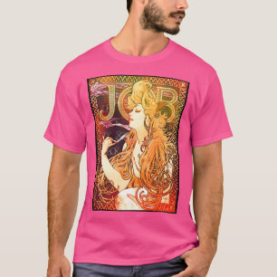 Camiseta Anuncio de Alphonse Mucha JOB para cigarrillos