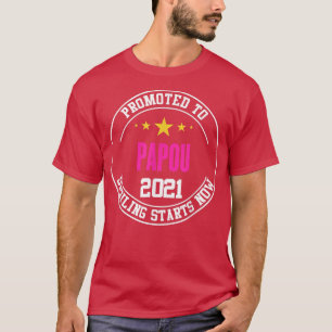 Camiseta Anuncio de ascenso de hombres a Papou