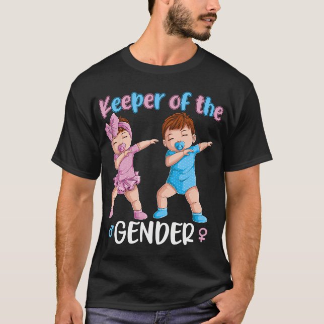 Camiseta Anuncio De Bebé De Fiesta De Revelación De Género (Anverso)