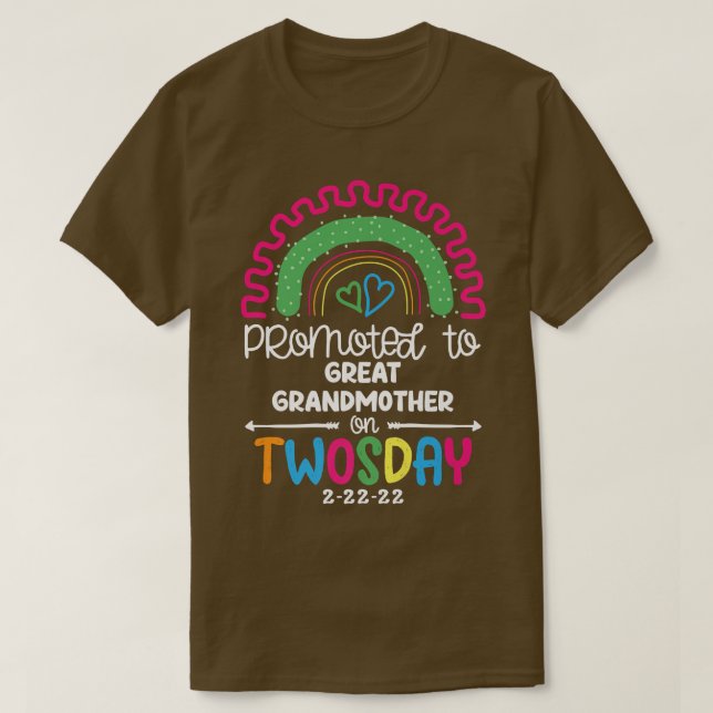 Camiseta Anuncio de bebé de la nueva abuela (Diseño del anverso)