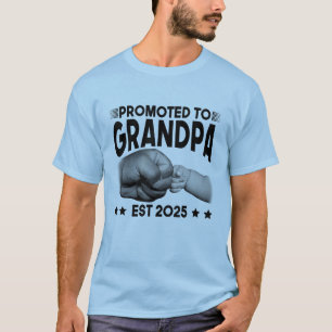 Camiseta Anuncio de bebé promovido a abuelo EST 2025