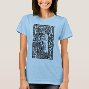 Camiseta Anuncio de bicicleta Art Nouveau de la era victori