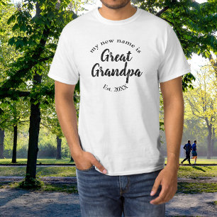Camiseta Anuncio de bisabuelo año de establecimiento famili