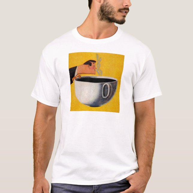 Camiseta Anuncio de café de época (Anverso)