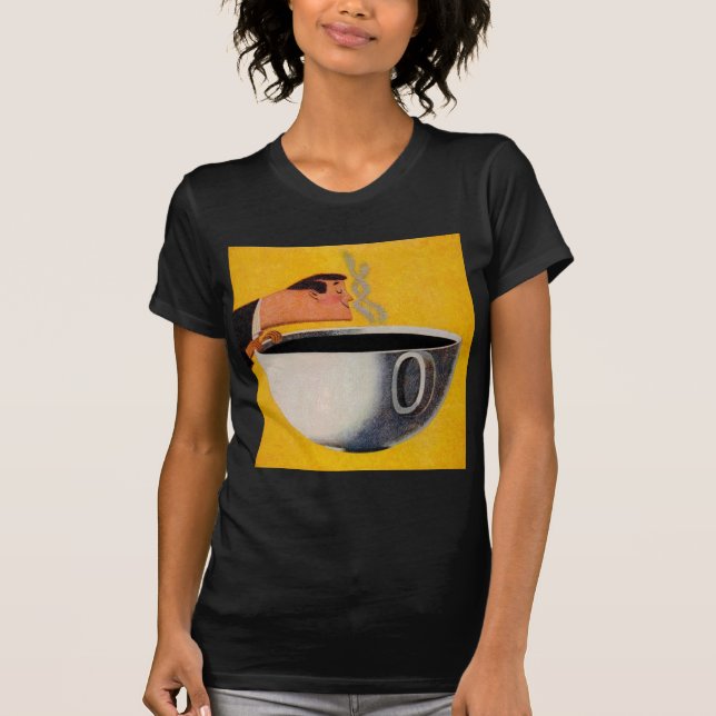 Camiseta Anuncio de café de época (Anverso)