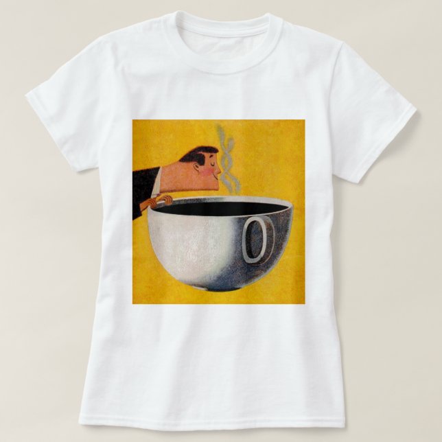 Camiseta Anuncio de café de época (Diseño del anverso)