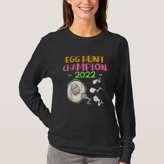 Camiseta Anuncio de Campeón de la Caza de Huevos 2022 (Anverso)