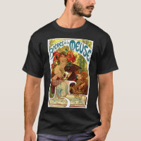 Anuncio de cerveza de estilo Art Nouveau de Alphon