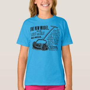 Camiseta Anuncio de cortadora de césped vintage