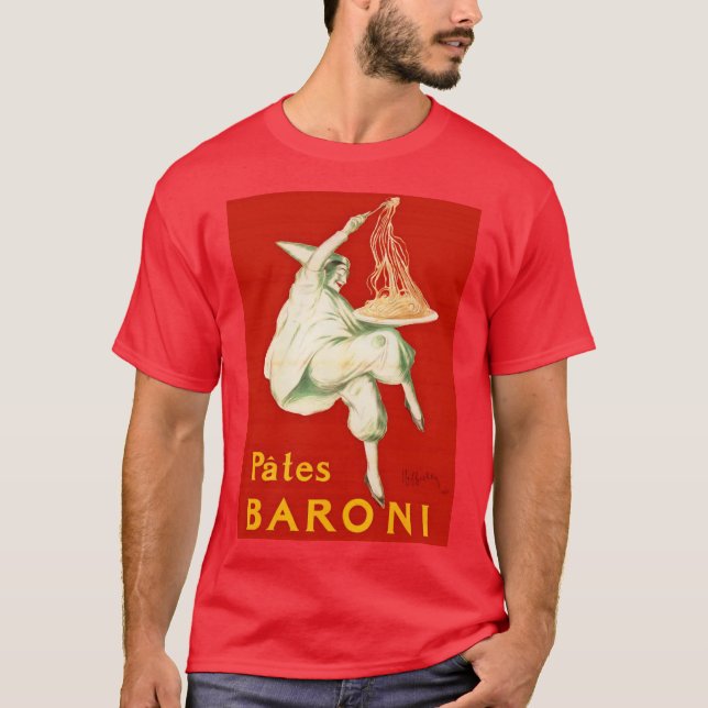 Camiseta Anuncio de cosecha de pates Baroni Cappiello (Anverso)