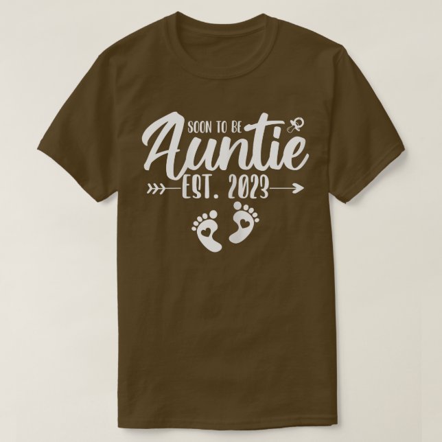 Camiseta Anuncio de embarazo 2023 para mujeres (Diseño del anverso)