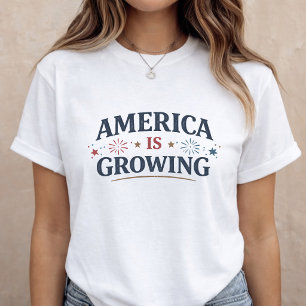 Camiseta Anuncio de Embarazo 4 de Julio Mamá a ser