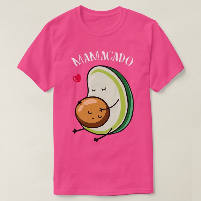 Camiseta Anuncio de embarazo de aguacate en mujeres Mamacad (Diseño del anverso)